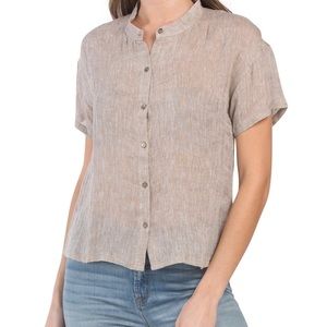 Eileen Fisher organic linen gauze shirt